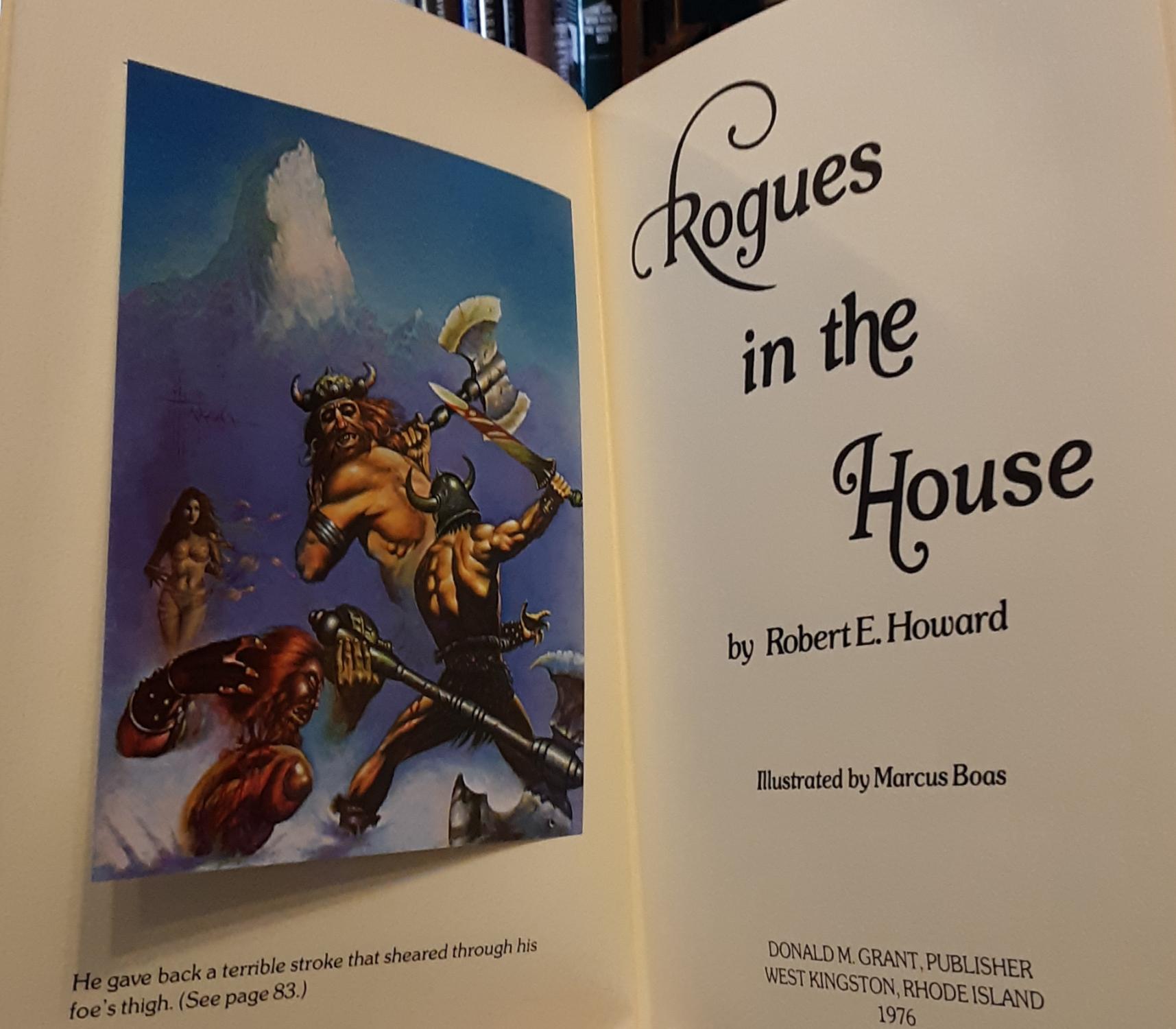 The Rogues in the House by Robert E. Howard: Fine Hardcover (1976) First  Edition.